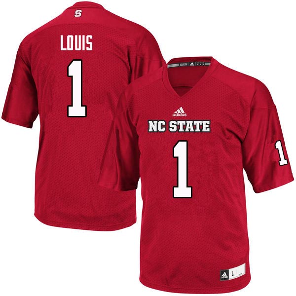 Men #1 Stephen Louis NC State Wolfpack College Football Jerseys Sale-Red